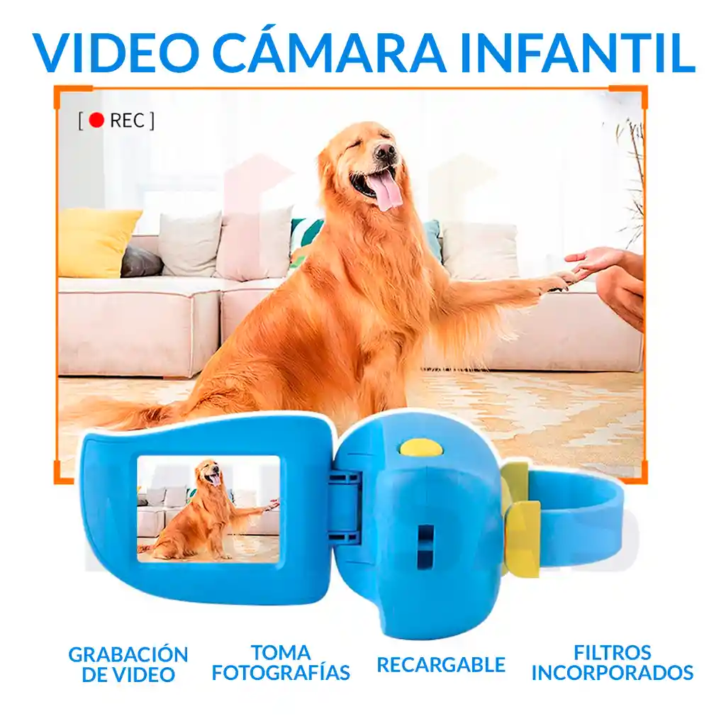 Cámara Niños Fotos Video Divertidos Juegos Recargable