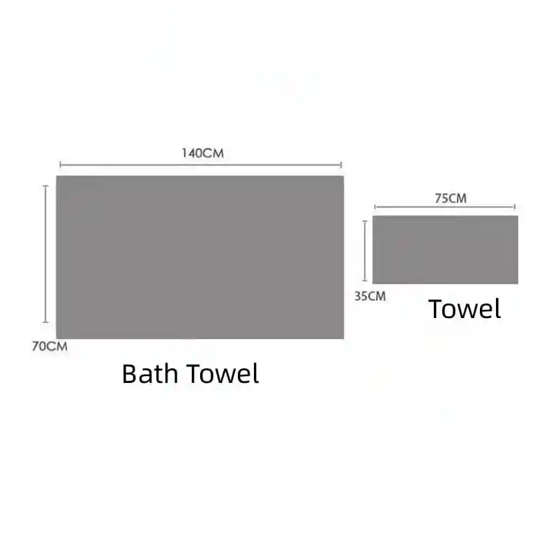 Set Kit Toalla De Baño + De Mano 2 En 1 Super Absorbente Morado