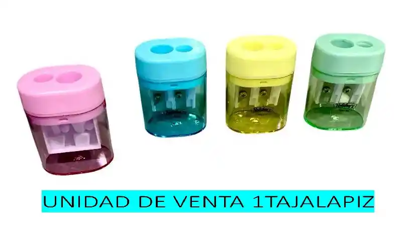 Tajalapiz Doble Deposito Colores Pateles Surtidos Holiday´s. Ref Ts8150