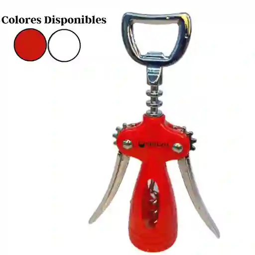 Sacacorchos Destapador Descorchador De Botellas Manual De Acero