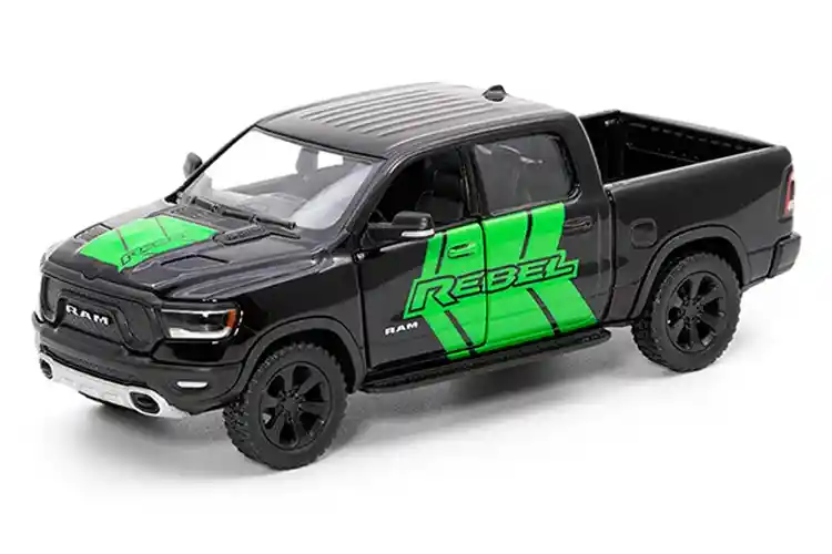 Carro Coleccionable 2019 Ram 1500 Negro Modelo Coche Juguete Fiesta Regalos, Colección