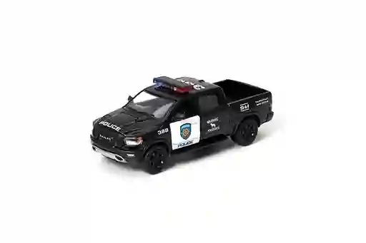 Carro Coleccionable Policía 2019 Ram 1500 Negro Modelo Coche Juguete Fiesta Regalos, Colección