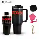 Combo Termo Stanley Quencher Genérico 1.1 40 Oz Acero Inoxodable Más Termo De 20 Oz Negro