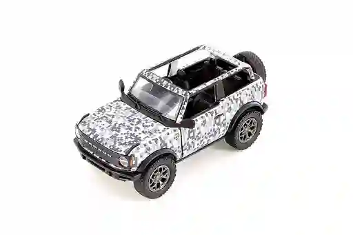 Carro Coleccionable 2022 Ford Bronco Camuflada Modelo Coche Juguete Fiesta Regalos, Colección