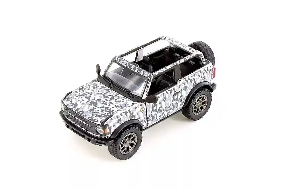 Carro Coleccionable 2022 Ford Bronco Camuflada Modelo Coche Juguete Fiesta Regalos, Colección