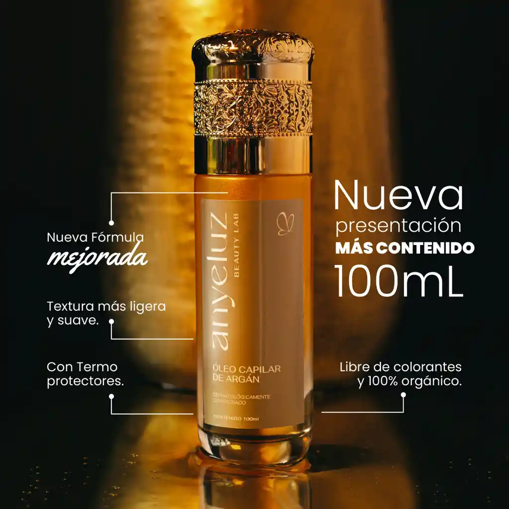 Óleo Capilar De Argán Anyeluz X100 Ml