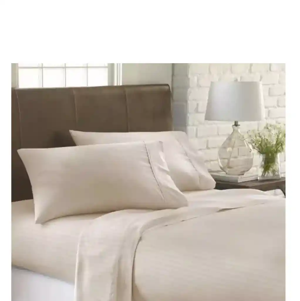 Juego De Sábanas Para Cama Doble Confort Y Suavidad Color Beige