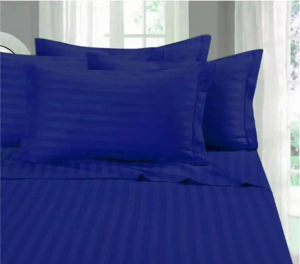 Juego De Sábanas Para Cama Doble Confort Y Suavidad Color Azul