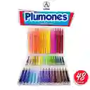 Plumones Artisan X 48 Delgado Punta Pincel