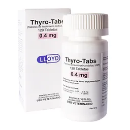 Thyro-tabs 0.4 Mg X 120 Tabletas