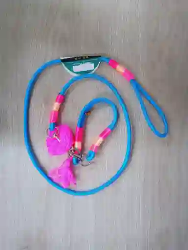 Correa + Collar (ajustable) Para Perros Artesanal Pequeño