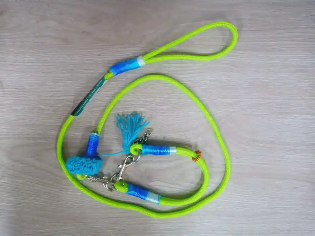 Correa + Collar (ajustable) Para Perros Artesanal Pequeño