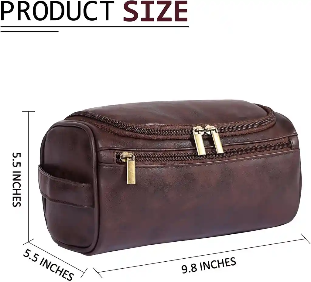 Cosmetiquera Neceser Organizador Viaje Cuero Hombre Mujer