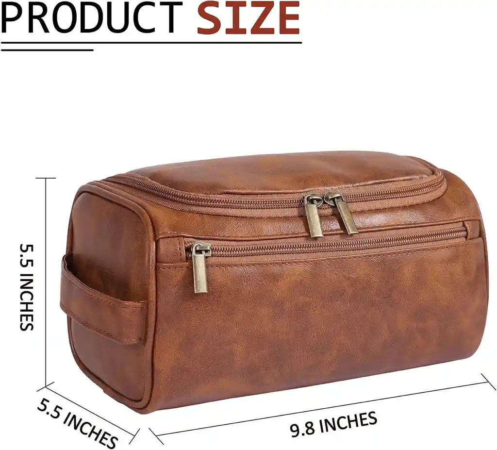 Neceser Organizador Viaje Cuero Cosmetiquera Impermeable