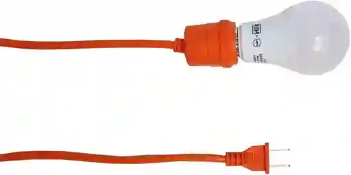 Extension Electrica Uso Rudo Flexible Con Porta Bombillo (5 Metros)