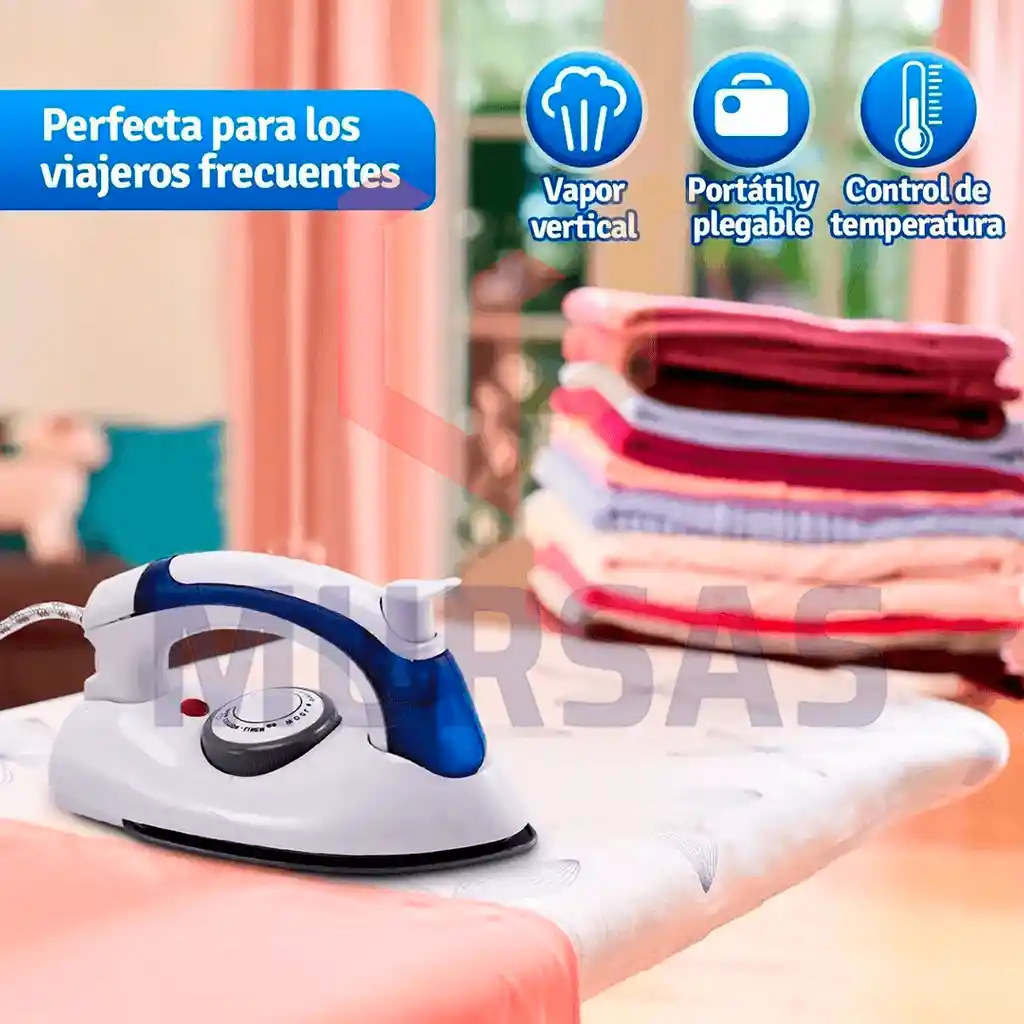 Plancha Viajera Para Ropa Compacta Portátil A Vapor Versátil