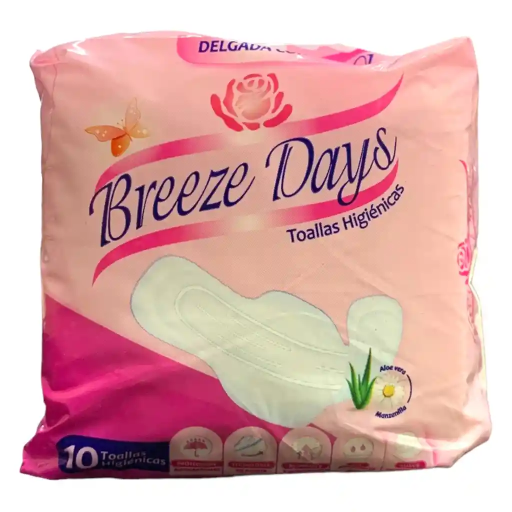 Breeze Days Toallas Higienicas X 10 Unidades