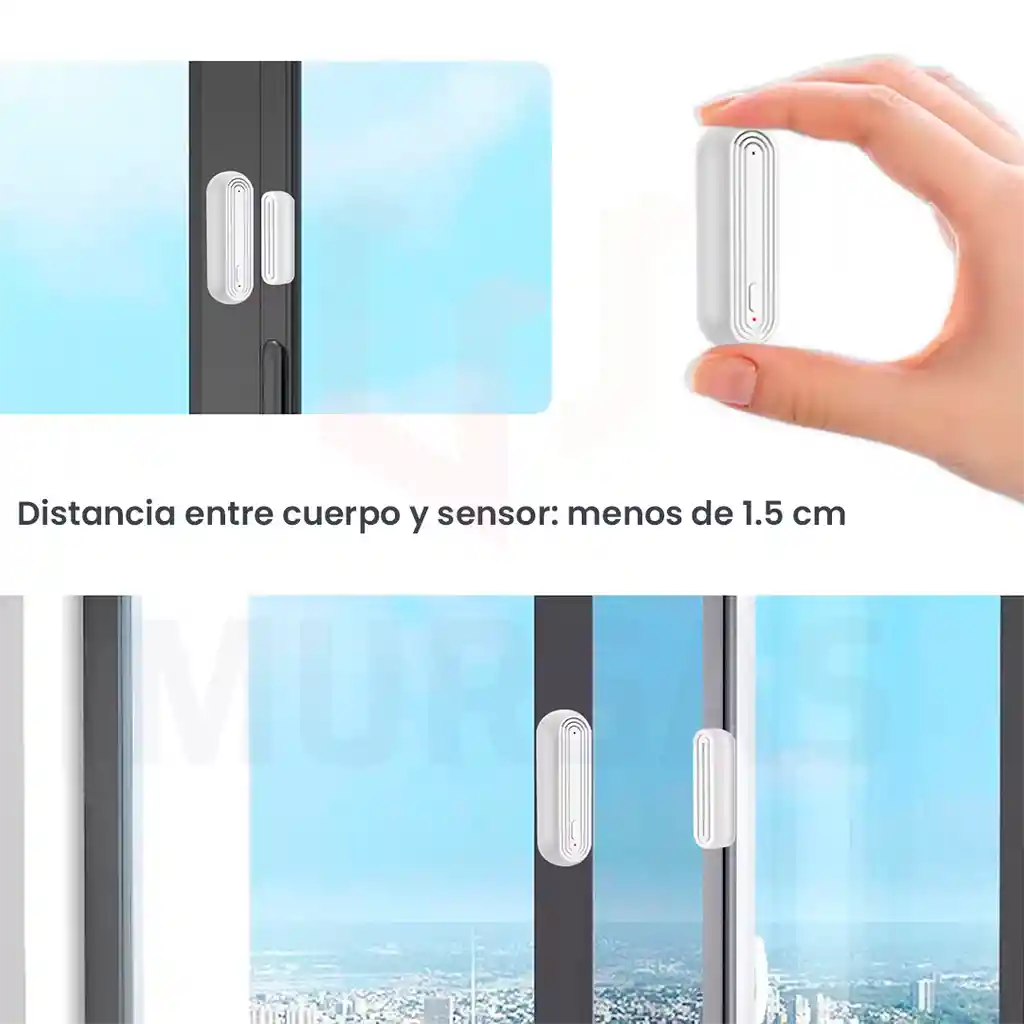 Sensor Inteligente Wifi Con Alarma Seguridad Para Puertas