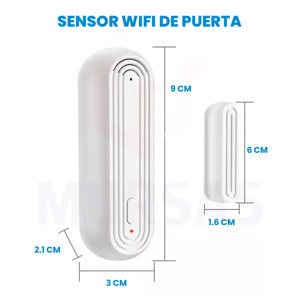 Sensor Inteligente Wifi Con Alarma Seguridad Para Puertas