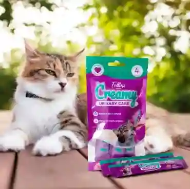 Snack Húmedo Gatos Urinary Care Creamy 60g Fellini X 4 Unidades