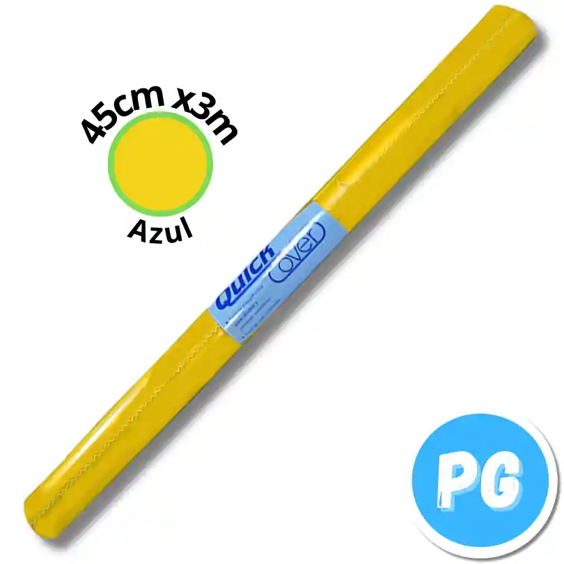 Rollo Contac Quick Cover 45cm X3 Metros Amarillo