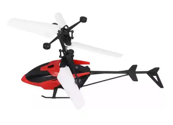 Mini Helicóptero De Inducción Rojo Rojo Rc, Velocidad De Rot