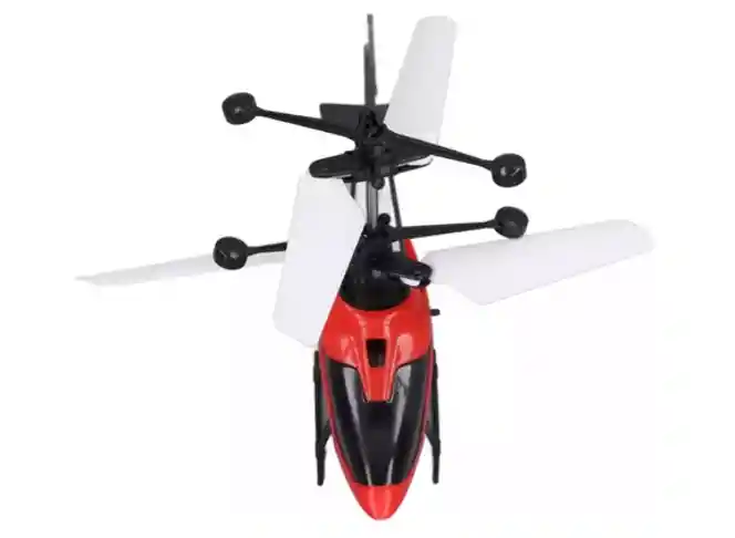 Mini Helicóptero De Inducción Rojo Rojo Rc, Velocidad De Rot