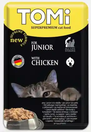 Alimento Húmedo Para Gatito Superpremium Tomi 100 Gr Pollo