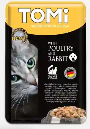 Alimento Húmedo Para Gato Superpremium Tomi 100 Gr Aves De Corral Y Conejo