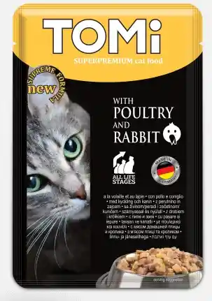 Alimento Húmedo Para Gato Superpremium Tomi 100 Gr Aves De Corral Y Conejo