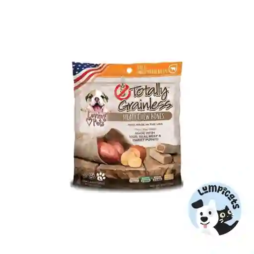 Totally Grainless Dog Snack Hueso Carne Y Papa Dulce Small 6oz