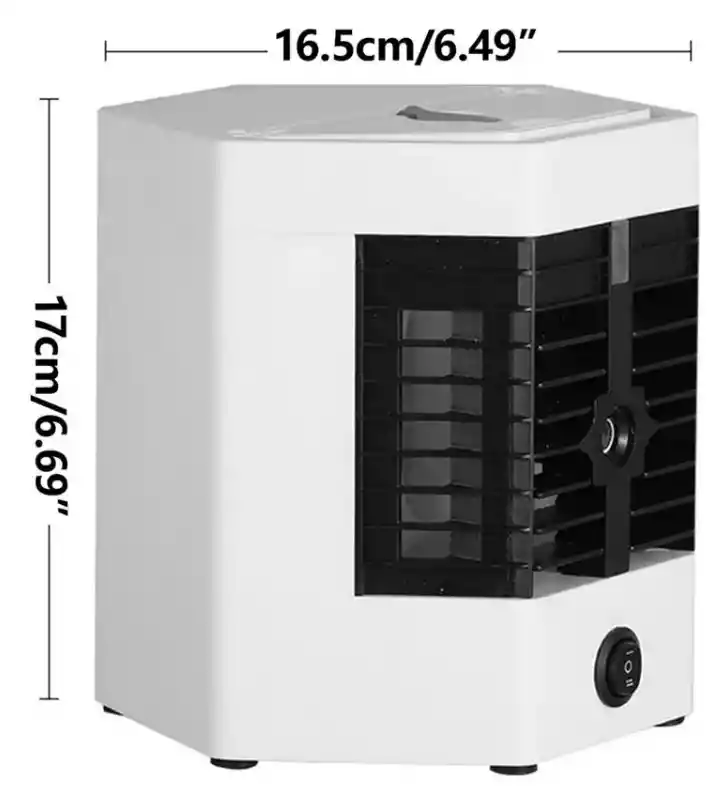 Mini Enfriador Portátil 2en1 Aire Acondicionado Recargable