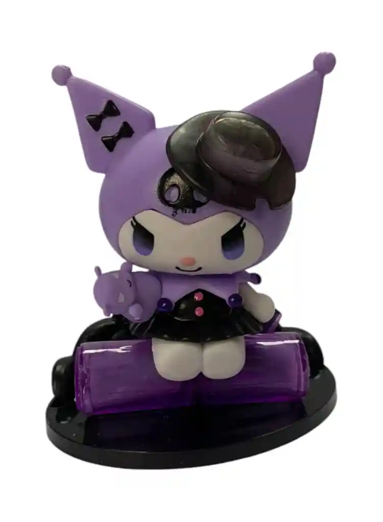 Kuromi Kawai Anime Figuras Set Coleccionable X4