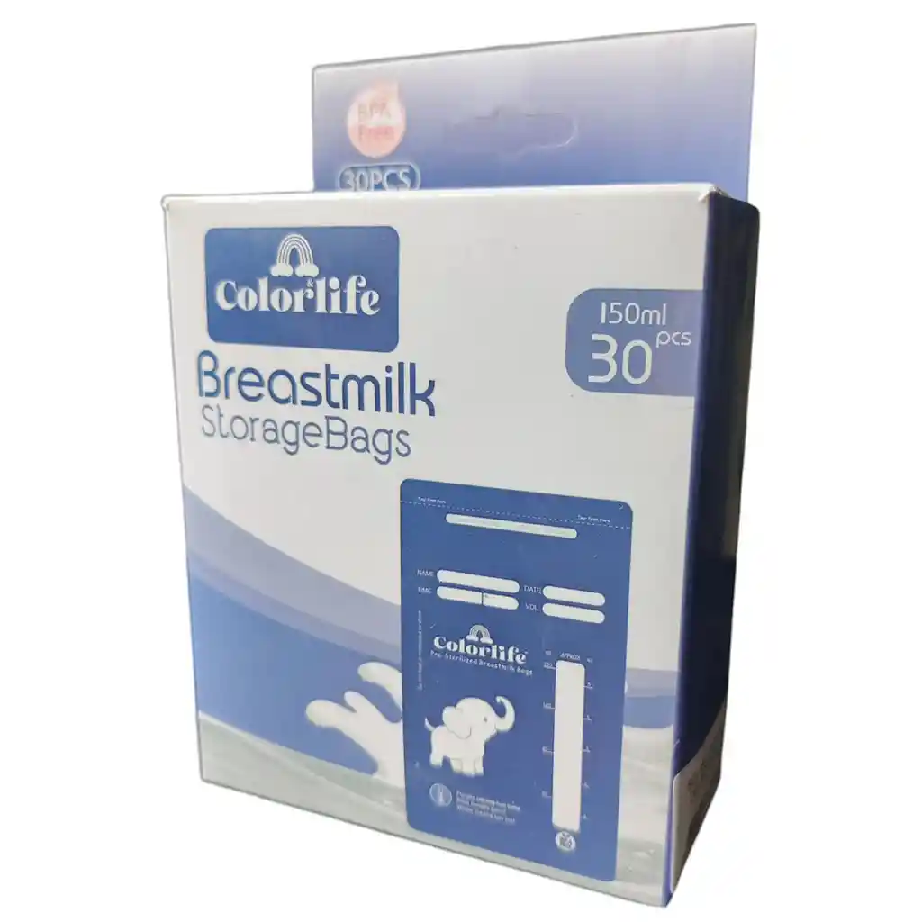 Bolsas De Almacenamiento De Leche Materna, Paquete X30 Unidades, Bolsas De 150ml Para Banco De Leche - Color Life