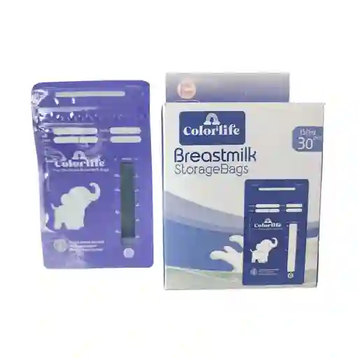 Bolsas De Almacenamiento De Leche Materna, Paquete X30 Unidades, Bolsas De 150ml Para Banco De Leche - Color Life