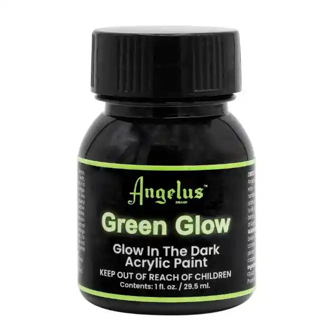 Pintura Angelus Green - Brilla En Obscuridad (glow In The Dark)