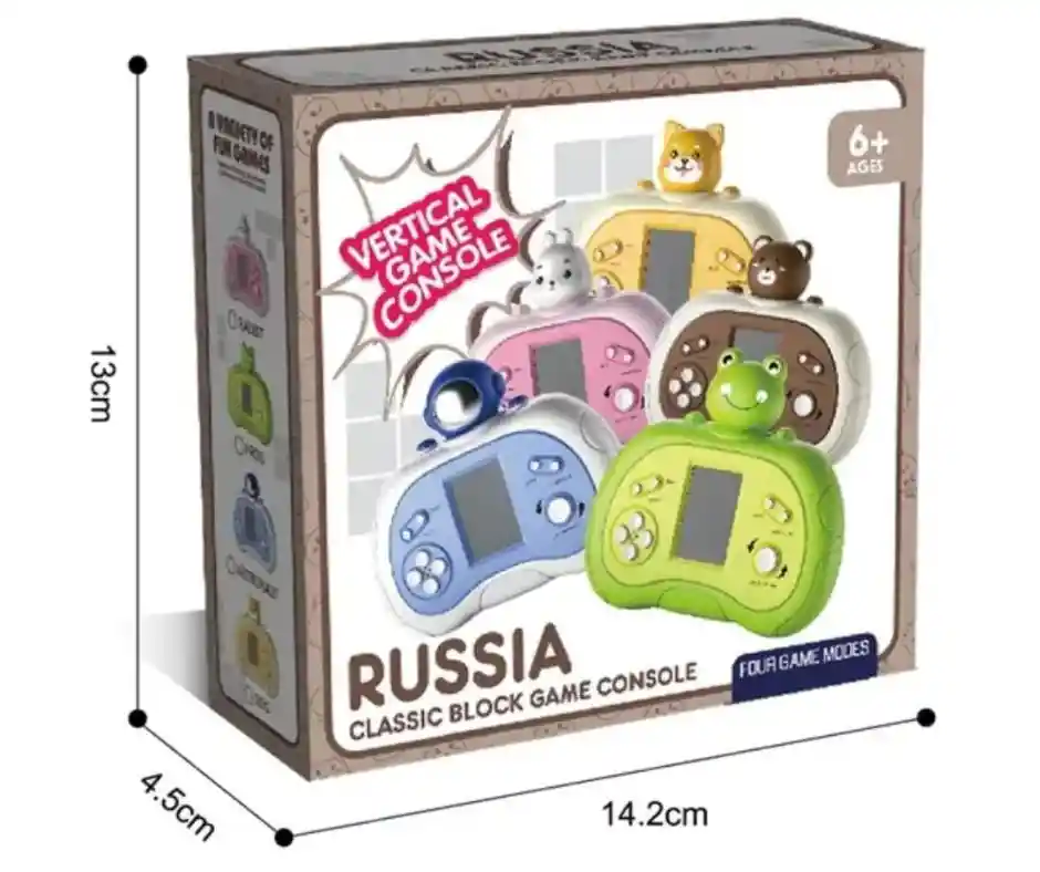 Consola Tetris Russia Colores Juego Infantil Videojuego