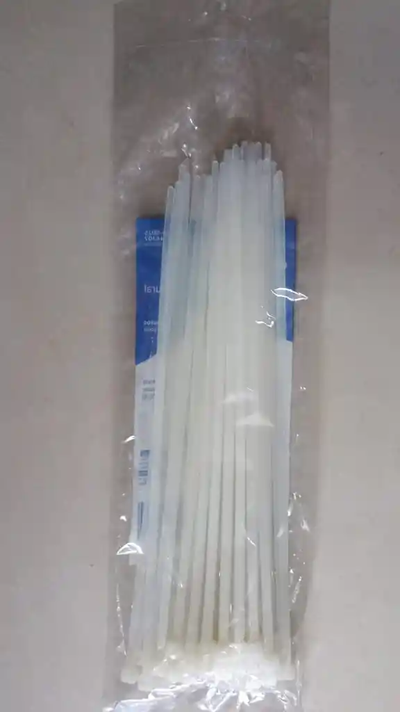 Abrazadera Amarre Cincho Plastico Blanco 25cm X 50 Und