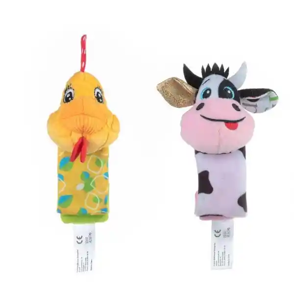 Juguete Bebé Didáctico Muñequeras De Animales Sonajeros