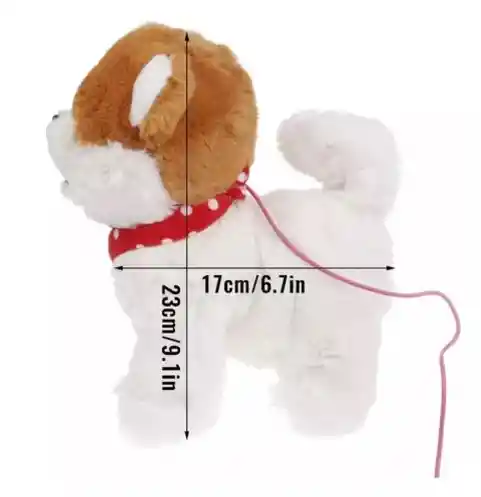Peluche Perro Mascota Interactivo Juguete Electronico Con Correa