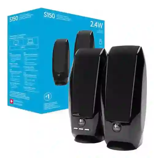 Parlantes Estereo Logitech S150 Portátil Negro Usb