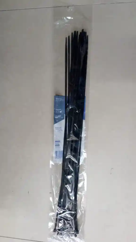 Abrazadera Amarre Cincho Plastico Negro 50cm X 25 Und