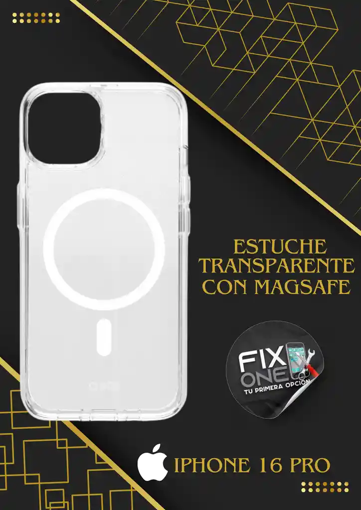 Estuche Transparente Iphone 16 Pro Con Magsafe