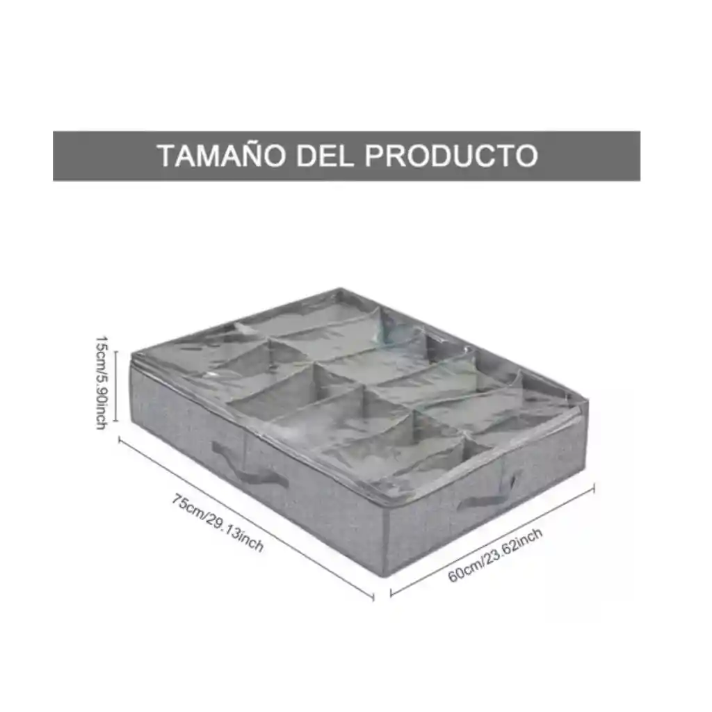 Cajón Organizador De Zapatos Para Debajo De La Cama