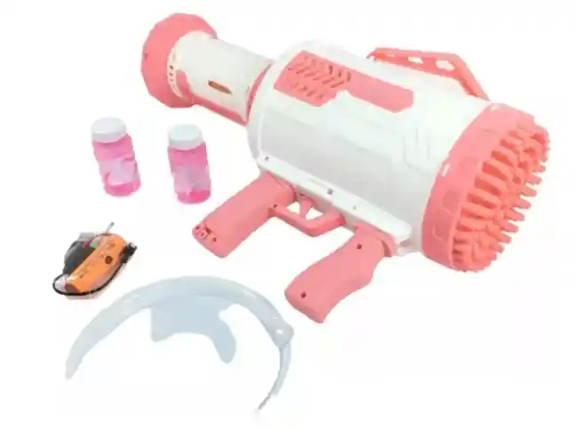 Pistola De Burbujas Electrica De 100 Agujeros Recargable