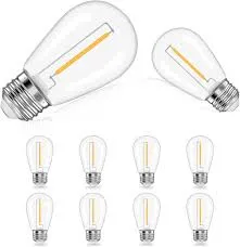 Bombillo Led De Filamento S14 1w Calido X 10