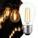 Bombillo Led De Filamento S14 1w Calido X 10