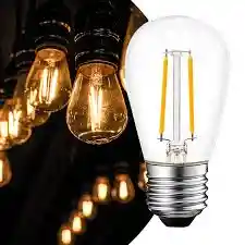 Bombillo Led De Filamento S14 1w Calido X 10