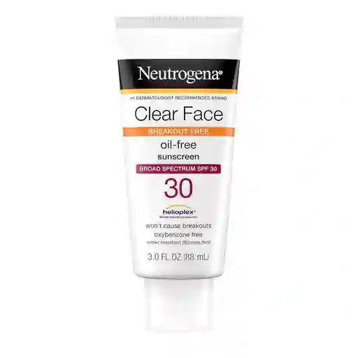 Neutrogena Clear Face Protector Solar Anti Brotes Fps 30