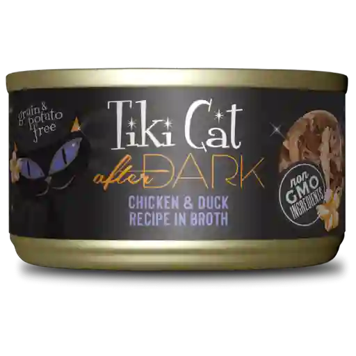 Tiki Cat Pollo Y Pato En Caldo Lata 80g Gato